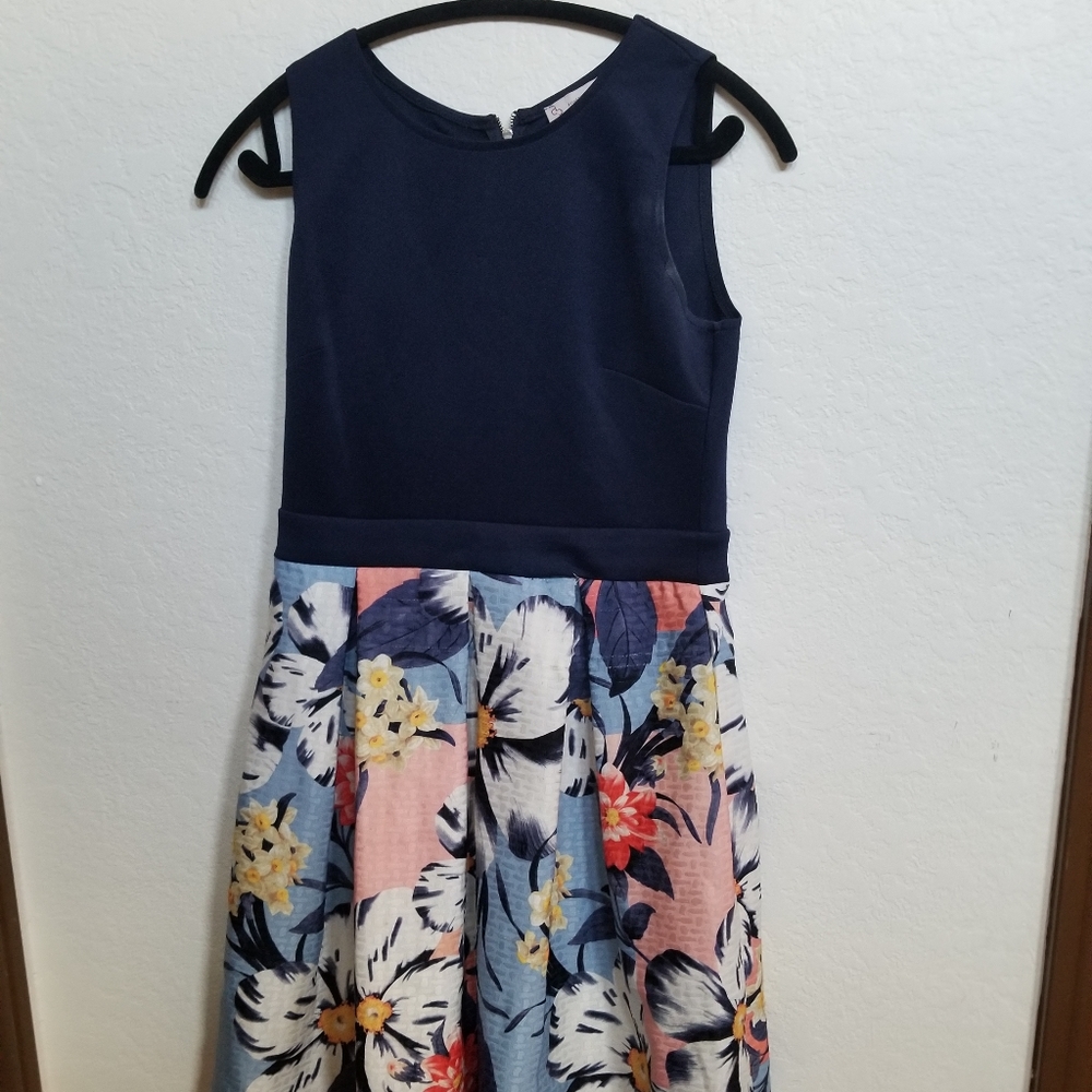Black topped dress
